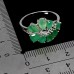 Каблучка. Натуральний смарагд. Срібло 925. К6581