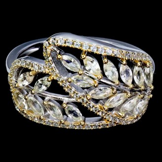 Каблучка. Натуральний сапфір. Срібло 925. К6582