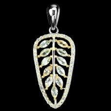 Підвіска. Натуральний сапфір. Срібло 925. П6585