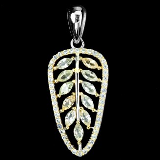 Підвіска. Натуральний сапфір. Срібло 925. П6585