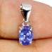 Підвіска. Натуральний танзаніт. Срібло 925. П6586