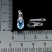 Сережки. Натуральний топаз. Срібло 925. С6608