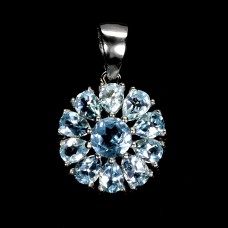 Підвіска. Натуральний топаз. Срібло 925. П6610