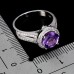 Каблучка. Натуральний аметист. Срібло 925. К6625