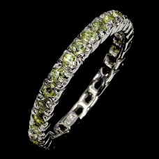 Каблучка. Натуральний перидот. Срібло 925. К6631