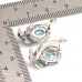 Сережки. Натуральний топаз. Срібло 925. С6659