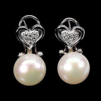Сережки. Натуральний перл. Срібло 925. С6688