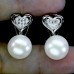 Сережки. Натуральний перл. Срібло 925. С6688