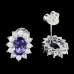 Сережки. Натуральний іоліт. Срібло 925. С6693