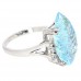 Каблучка. Натуральний аквамарин і топаз. Срібло 925. К6716