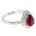 Каблучка. Натуральний рубін. Срібло 925. К6718