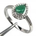 Каблучка. Натуральний смарагд. Срібло 925. К6743