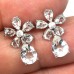 Сережки. Натуральний топаз білий. Срібло 925. С6748