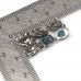 Сережки. Натуральний топаз Лондон. Срібло 925. С6749