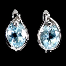 Сережки. Натуральний топаз. Срібло 925. С6754