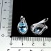 Сережки. Натуральний топаз. Срібло 925. С6754