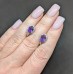 Сережки. Натуральний аметист. Срібло 925. С6755