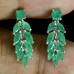 Сережки. Натуральний смарагд. Срібло 925. С6756