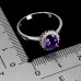 Каблучка. Натуральний аметист. Срібло 925. К6775