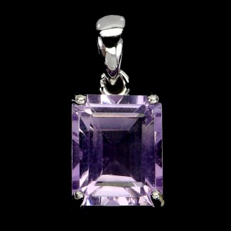 Підвіска. Натуральний аметист. Срібло 925. П6779