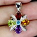 Підвіска. Натуральний мультиколор. Срібло 925. П6797
