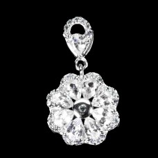 Підвіска. Натуральний сапфір білий. Срібло 925. П6798