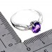 Каблучка. Натуральний аметист. Срібло 925. К6811