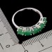 Каблучка. Натуральний смарагд. Срібло 925. К6817