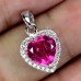 Підвіска. Натуральний топаз рожевий. Срібло 925. П6821