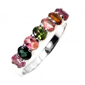 Каблучка. Натуральний турмалін. Срібло 925. К6824