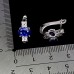 Сережки. Натуральний сапфір і шпінель. Срібло 925. С6828