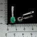 Сережки. Натуральний смарагд. Срібло 925. С6890