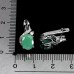 Сережки. Натуральний смарагд. Срібло 925. С6934