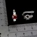 Сережки. Натуральний рубін і шпінель. Срібло 925. С6969