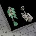 Сережки. Натуральний смарагд. Срібло 925. С6994