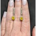 Сережки. Натуральний сапфір жовтий. Срібло 925. С6997