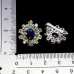 Сережки. Натуральний опал, перидот і сапфір. Срібло 925. С7069