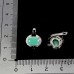 Сережки. Натуральний смарагд і шпінель. Срібло 925. С7094