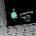 Сережки. Натуральний смарагд. Срібло 925. С7153