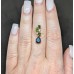 Підвіска. Натуральний опал і хром діопсид. Срібло 925. П7215