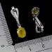 Сережки. Натуральний сапфір жовтий. Срібло 925. С7217