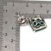 Сережки. Натуральний агат і сапфір жовтий. Срібло 925. С7287