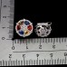 Сережки. Натуральний сапфір. Срібло 925. С7326