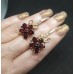 Handmade! Серьги. Натуральный гранат. Серебро 925. С9919